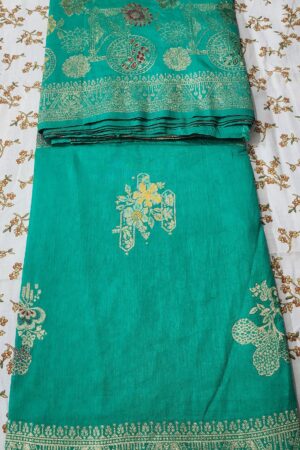 Beautiful Banarasi Silk Saree With Golden Zari Work